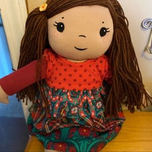 EUC Matilda Jane DOLL Holly Holiday Dress